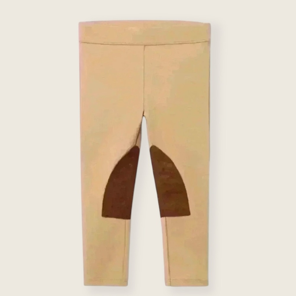 Janie and Jack Equestrian Riding Unisex Infant Leggings Knee Patch 6-12 Months